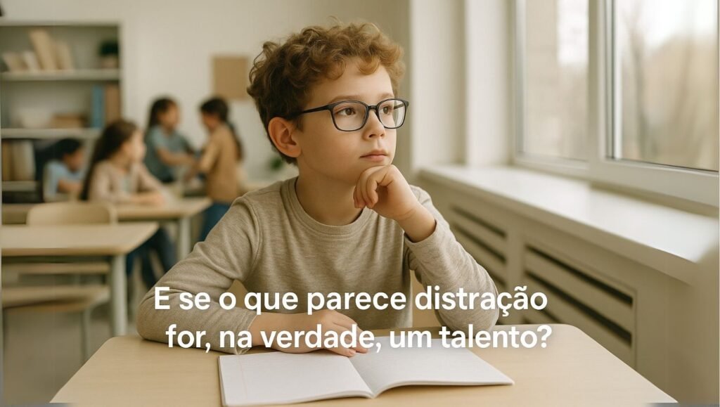 menino com AHSD Altas Habilidades/Superdotação estudando