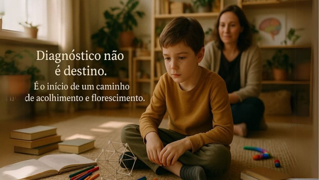 menino com AHSD Altas Habilidades/Superdotação estudando