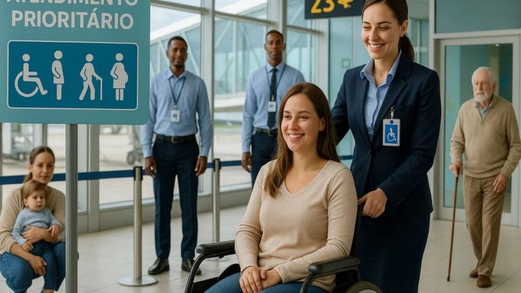 Atendimento especial em aeroportos